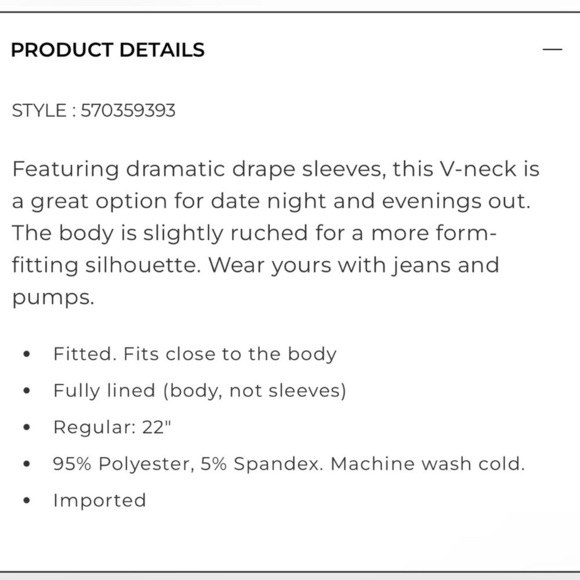 White House Black Market Black Blouse - Picture 5 of 11